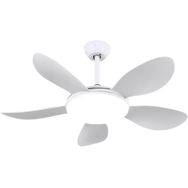 Quạt Trần Đèn, Cánh Nhựa Trắng, Thiết Kế Đơn Giản Hiện Đại Qt-196