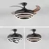 Quạt trần đèn, cánh xếp, thiết kế led hình xoắn QT-195 - Hình ảnh 2