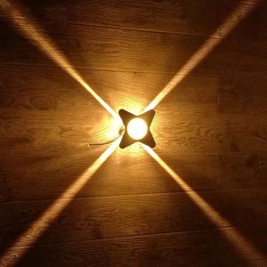 Đèn tường Led hiện đại ngoài trời, hắt 4 hướng VNT-368