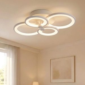 Đèn ốp trần hiện đại, thiết kế vòng tròn đan xen OT-043