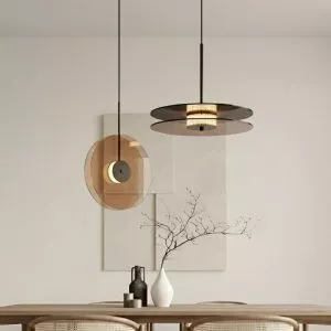 Đèn thả thủy tinh thiết kế cánh quạt TDC-1200