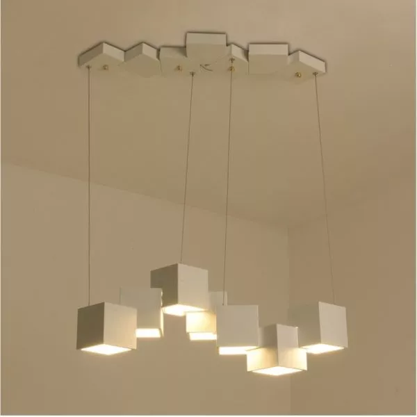 Đèn Chùm Hiện Đại - Thiết Kế Thả Ngang, Khối Lập Phương Sáng Tạo Dc-415 - Hình Ảnh 2