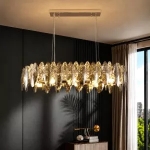 Đèn chùm phale, thiết kế thả ngang, thẻ phale khói cao cấp DC-433