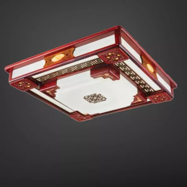 Đèn Cổ Điển, Khung Gỗ, Mặt Mika Nghệ Thuật Ocd-048