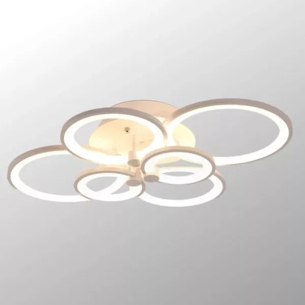 Đèn Ốp Trần Hiện Đại, Thiết Kế Vòng Tròn Đan Xen Ot-043 - Hình Ảnh 2