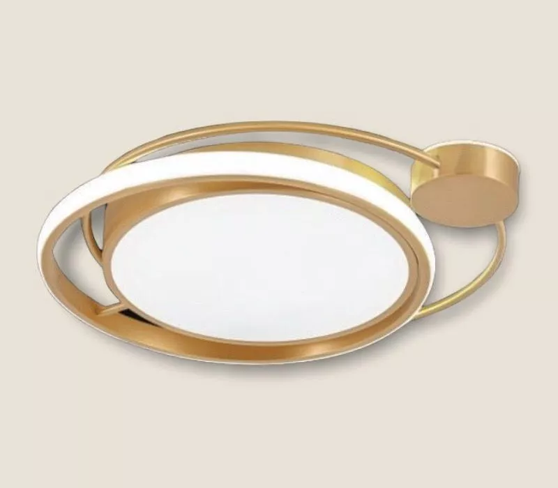 Đèn Ốp Trần Viền Đồng Cao Cấp, Họa Tiết Thiết Kế Tân Cổ Điển Ot-3003