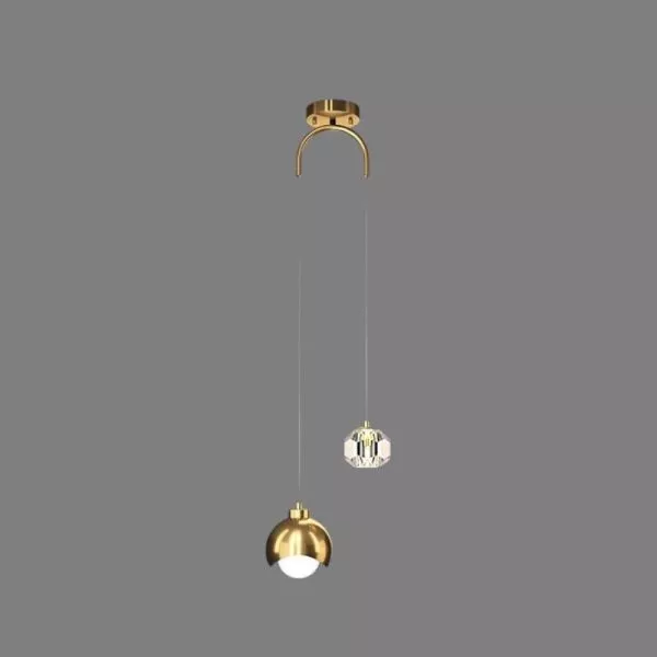 Đèn Thả Led Nghệ Thuật 2 Bóng Phối Phale K9 Tdc-2015