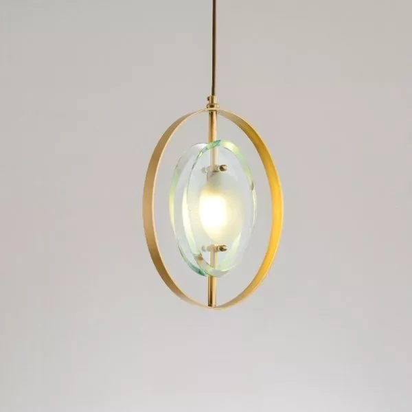 Đèn Thả Led Nghệ Thuật Đá Trong Suốt Màu Xanh Tdc-2103 - Hình Ảnh 2