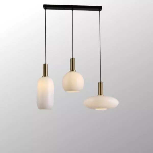Đèn Thả Nhà Bếp-Bàn Ăn Giá Rẻ, Thả Chụp Lồng Đèn Thủy Tinh Đục Sba-60