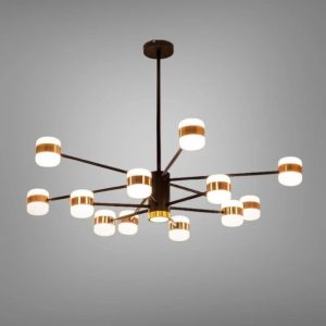 Đèn gắn trần khách-bàn ăn hiện đại, LED 12 bóng DC-1380