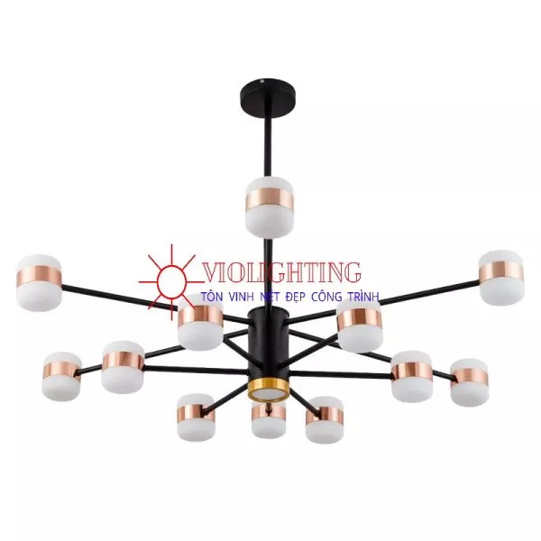 Đèn Gắn Trần Khách-Bàn Ăn Hiện Đại, Led 12 Bóng Dc-1380