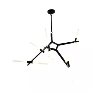 Đèn thả thiết kế Bắc Âu, thanh ngang phối thủy tinh ống hiện đại TDC-228