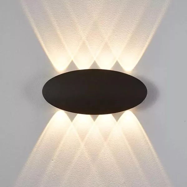 Đèn Tường Led Hiện Đại Ngoài Trời, Hắt 8 Tia Vnt-342