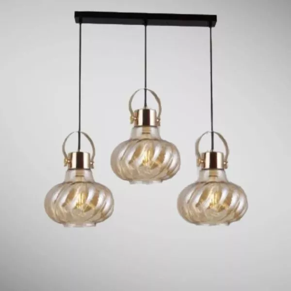 Đèn Thả Nhà Bếp-Bàn Ăn Giá Rẻ, Thả Thủy Tinh Màu Trà Sba-54