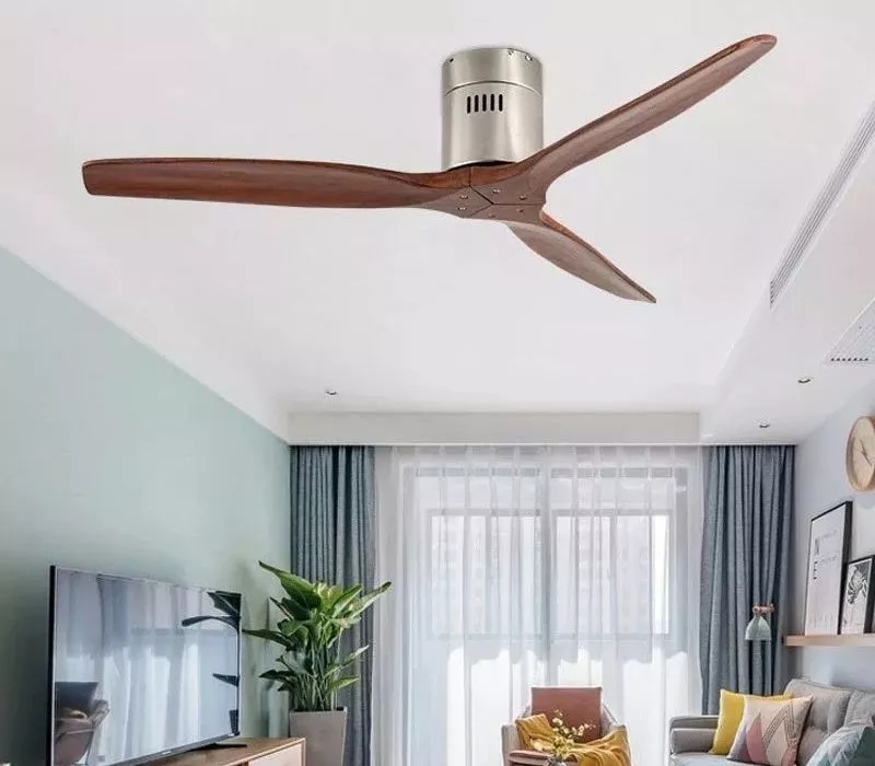 Quạt Trần 3 Cánh Gỗ, Thiết Kế Hiện Đại Qt-114