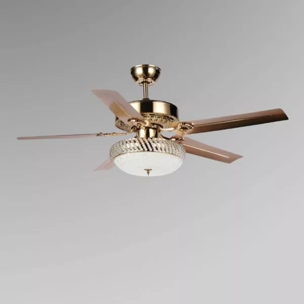 Quạt Trần Đèn, 5 Cánh Kim Loại, Thiết Kế Cổ Điển Qt-134