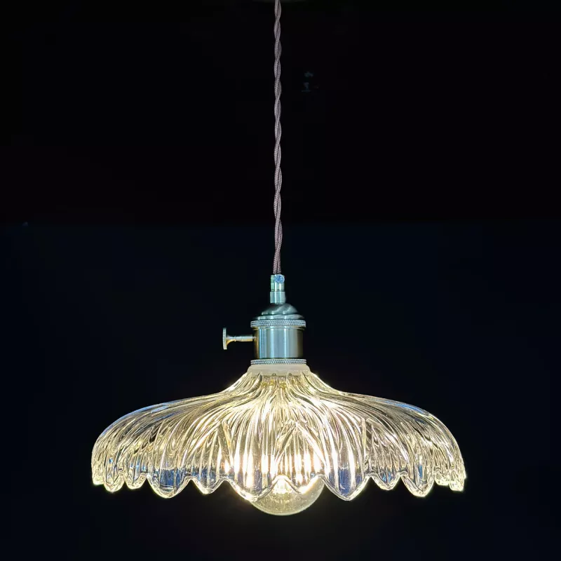 Đèn thả Decor - Thiết kế hiện đại thủy tinh vân lá TDC-2266 - Hình ảnh 3