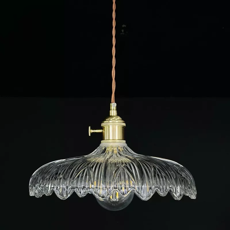 Đèn thả Decor - Thiết kế hiện đại thủy tinh vân lá TDC-2266 - Hình ảnh 4