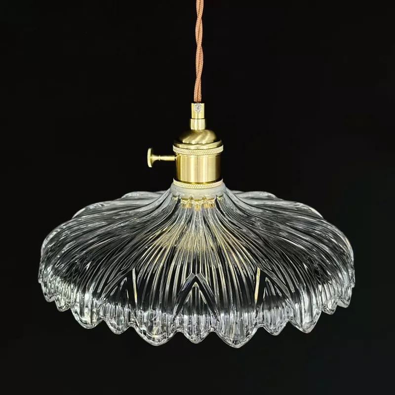 Đèn thả Decor - Thiết kế hiện đại thủy tinh vân lá TDC-2266 - Hình ảnh 5