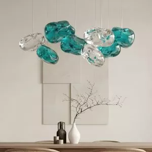 Đèn thả Decor – Thiết kế hiện đại thủy tinh hình viên sỏi TDC-2279