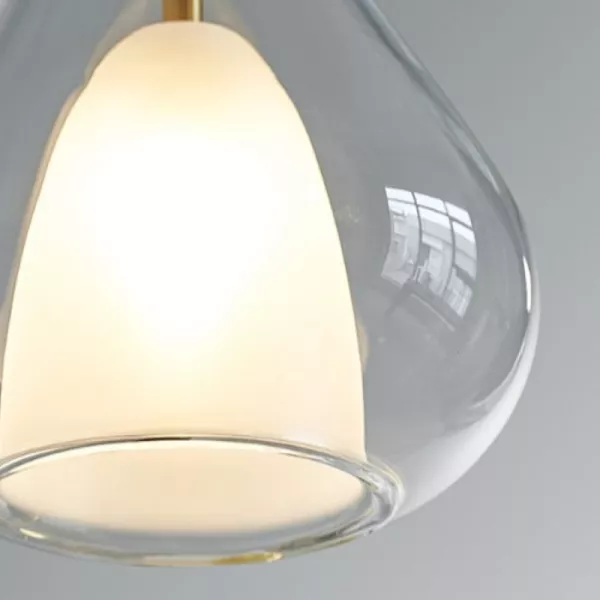 Đèn Thả Decor - Thiết Kế Hiện Đại Hình Nón Phối Thủy Tinh Hai Lớp Tdc-2267 - Hình Ảnh 4