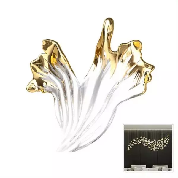 Đèn Thả Decor - Thiết Kế Hiện Đại Thủy Tinh Hình Chiếc Lá Tdc-2280