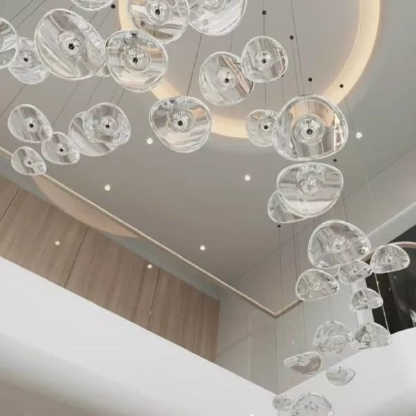 Đèn Thả Decor - Thiết Kế Hiện Đại Thủy Tinh Hình Lá Mảnh Tdc-2277 - Hình Ảnh 3