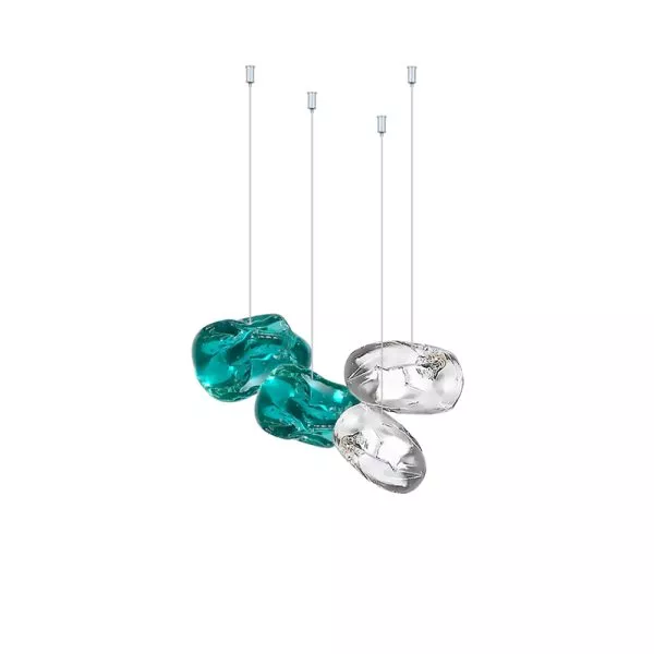 Đèn Thả Decor - Thiết Kế Hiện Đại Thủy Tinh Hình Viên Sỏi Tdc-2279