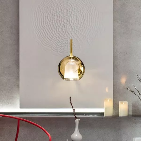 Đèn Thả Decor - Thiết Kế Hiện Đại Thủy Tinh Màu Trà Tdc-2287