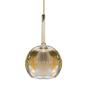 Đèn thả Decor – Thiết kế hiện đại thủy tinh màu trà TDC-2287
