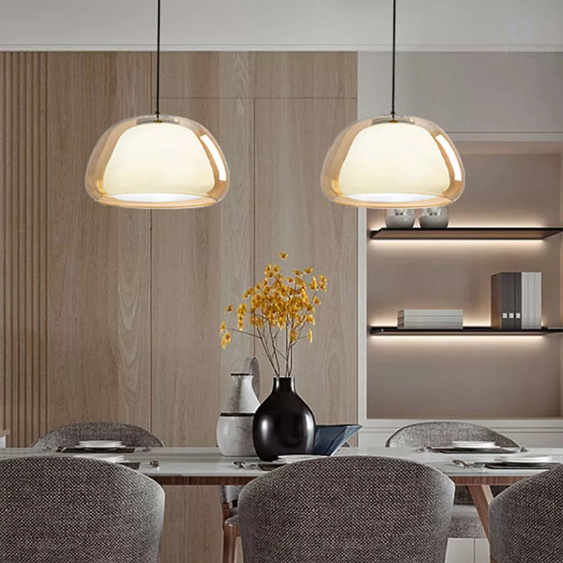 Đèn thả Decor - Thiết kế hiện đại thủy tinh phối hai lớp TDC-2265 - Hình ảnh 2