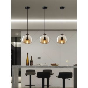 Đèn thả Decor – Thủy tinh màu trà TDC-2286