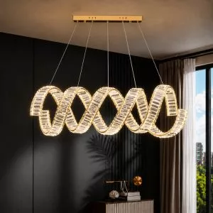 Đèn thả phale hiện đại 2 vòng xoắn DC-2401