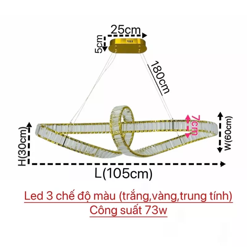 Đèn thả phale hiện đại DC-2402 - Hình ảnh 3