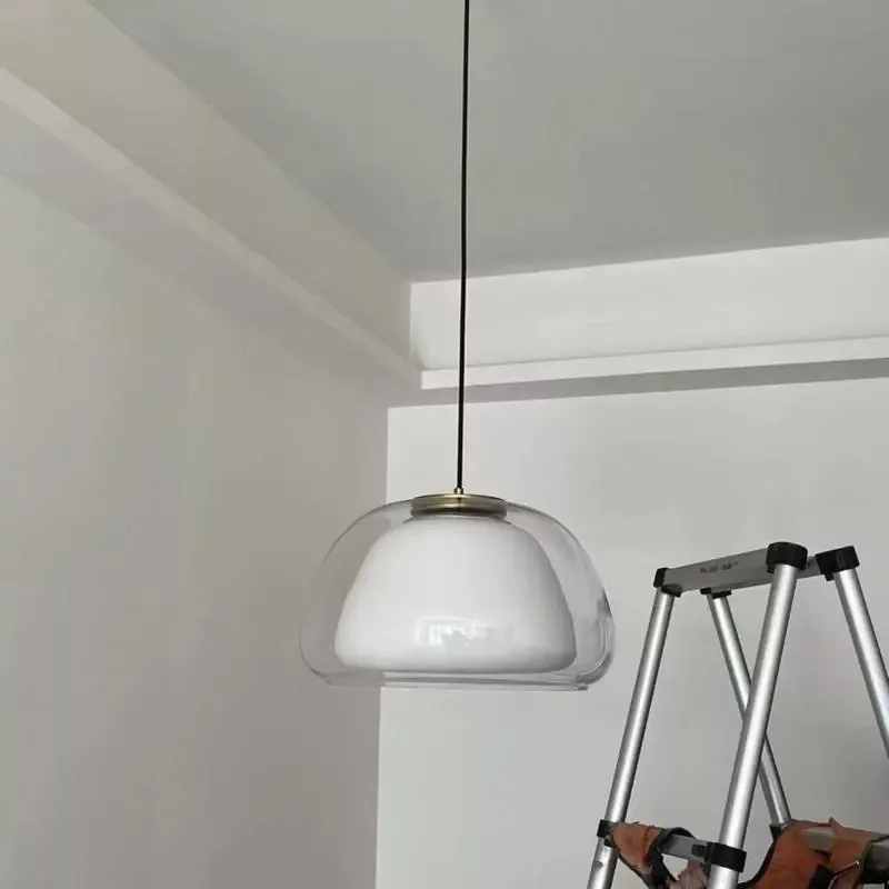 Đèn thả Decor - Thiết kế hiện đại thủy tinh phối hai lớp TDC-2265