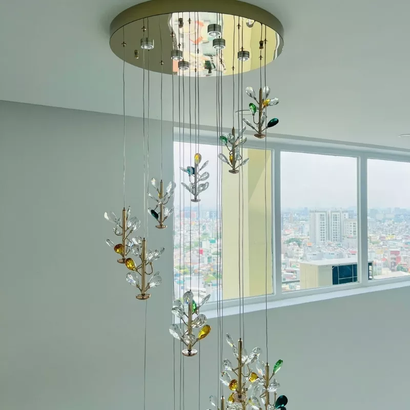 Đèn chùm thông tầng - sảnh phale thiết kế hiện đại DTT-147 - Hình ảnh 3