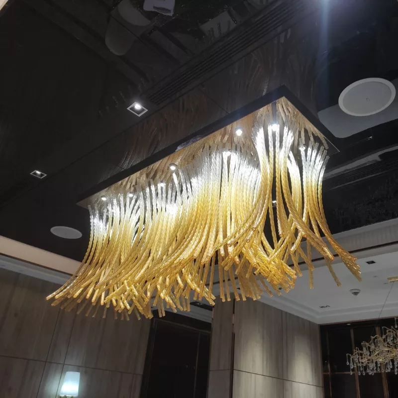 Đèn thả bó lúa thủy tinh nghệ thuật DTK-20 - Hình ảnh 2