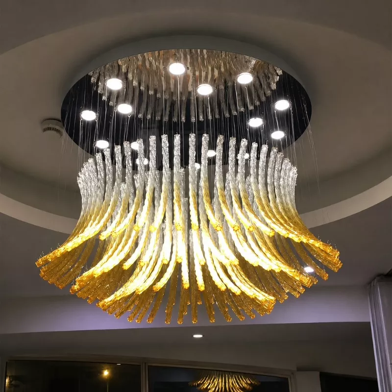 Đèn thả bó lúa thủy tinh nghệ thuật DTK-20 - Hình ảnh 3