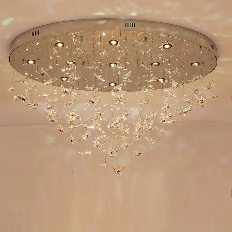 Đèn thả hồ điệp pha lê nghệ thuật DTK-12 - Hình ảnh 2