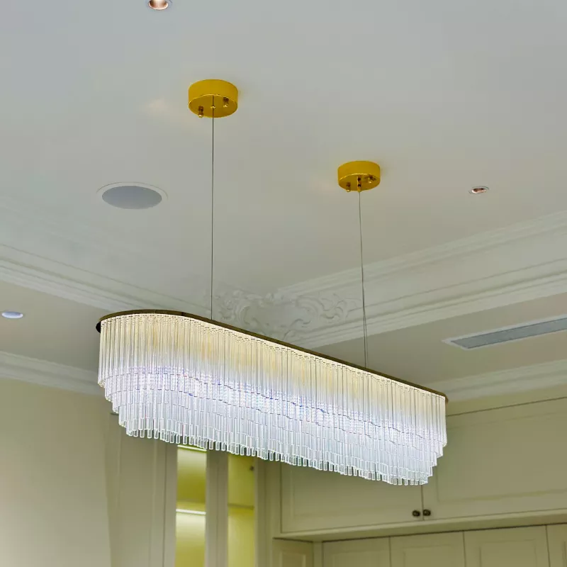 Đèn chùm thiết kế pha lê hiện đại thả ngang DC-2456 - Hình ảnh 3