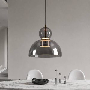 Đèn thả Decor – Thiết kế chao thủy tinh bán nguyệt TDC-364