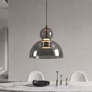 Đèn thả Decor – Thiết kế chao thủy tinh bán nguyệt TDC-364