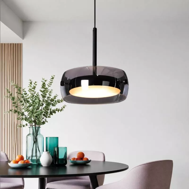 Đèn thả Decor – Thiết kế chao thủy tinh khói tối giản TDC-366