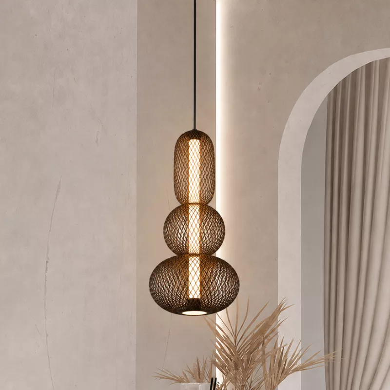 Đèn thả Decor - Thiết kế dáng hồ lô độc đáo TDC-354 - Hình ảnh 2