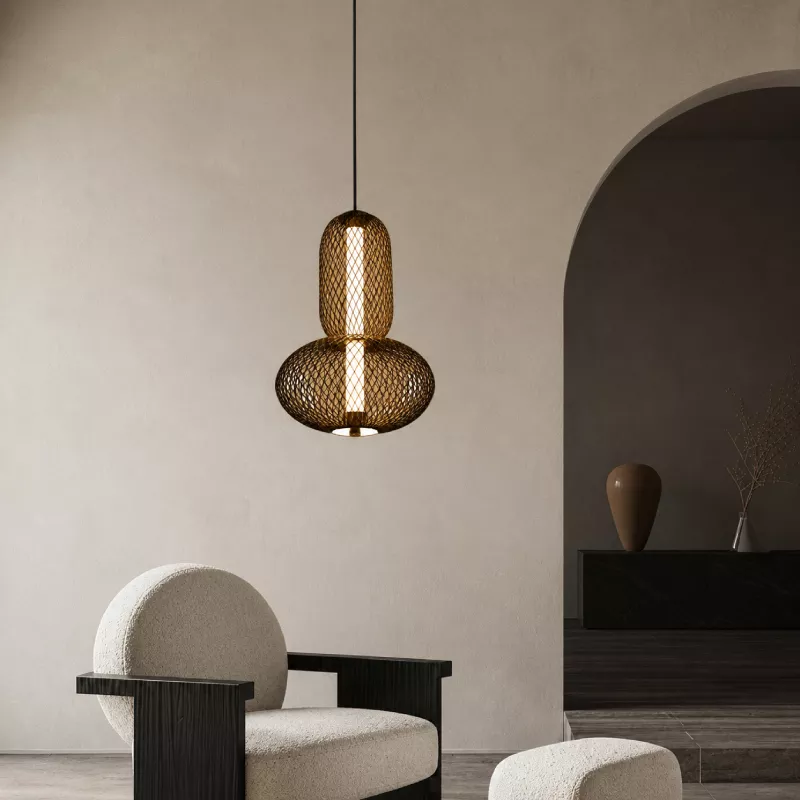Đèn thả Decor - Thiết kế dáng hồ lô độc đáo TDC-354 - Hình ảnh 3
