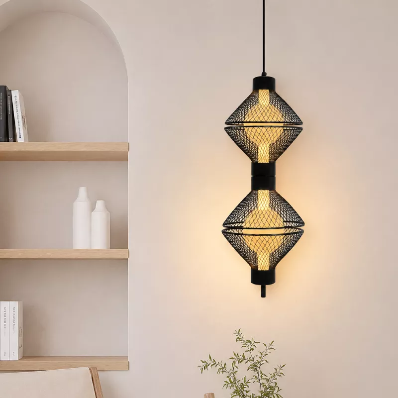 Đèn thả Decor – Thiết kế lồng lưới đôi TDC-355