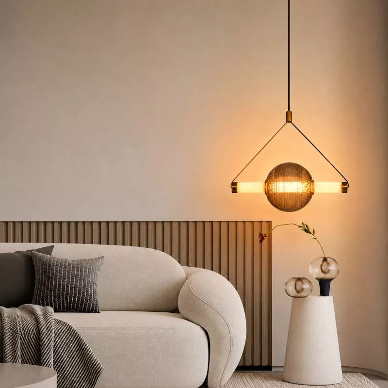 Đèn thả Decor – Thiết kế quả cầu phối thanh ngang TDC-369 - Hình ảnh 4