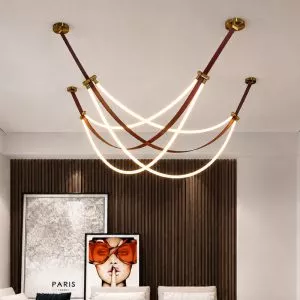 Đèn thả hiện đại thiết kế dây LED uốn lượn DT-07