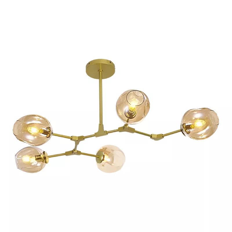 Đèn thả kiểu ngang, thiết kế chao thủy tinh nghệ thuật DT-71 - Hình ảnh 6