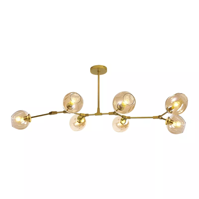 Đèn thả kiểu ngang, thiết kế chao thủy tinh nghệ thuật DT-71 - Hình ảnh 10